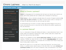 Tablet Screenshot of chroniclaziness.com